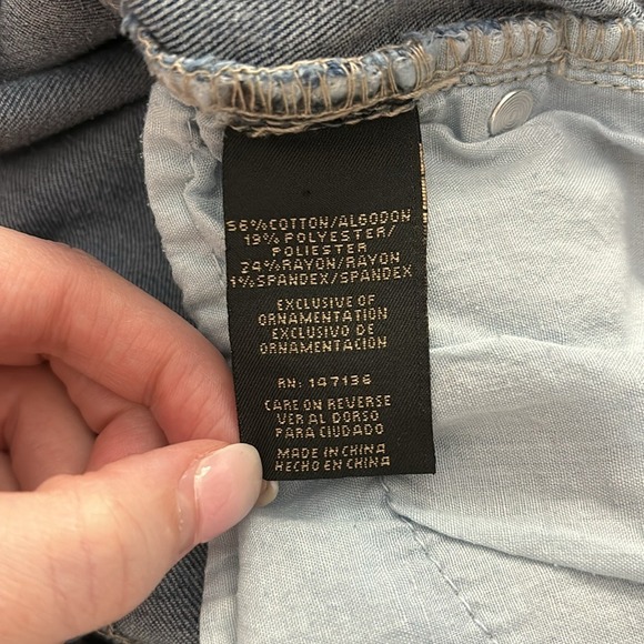 Catherine Malandrino Skinny Jeans Raw Hem‎ Size 6 - Picture 6 of 7